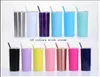 Stainless Steel Straight Water Bottle Insulated Tumbler Thermos Cups Vacuum Beer Coffee Mug Lids Straws 20Oz Double Layer Drinkwar6657135