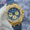 AP Tourbillon Wrist Watch Limited Epic Royal Oak Serie 26231ba Original Diamond 18K Chronograph Automatic Mechanic Womens Watch 37mm