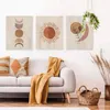 Tapestries Boheemse tapijtwandhangen 3 PCS Set Set Sun Plant Abstract Art voor woonkamer slaapkamer slaapkamer slaapkamer decoratie