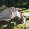 Tenten en schuilplaatsen Naturehike Outdoor Ultra Light One Room One Hall Tent draagbare dubbele laag 40D Nylon Family Four Seasons Camping Tent L48