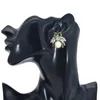 Boucles d'oreilles étalon abeille créative pour femmes bohème blanc noir acrylique pierre cristal insectes oreurs oorbellen bijoux de bijoux
