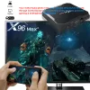 Box x96 Max Plus Smart TV Box Android 9.0 Amlogic S905X3 TVBox 4GB 64GB 32GB Dual WiFi BT 1000M H.265 8K 24FPS Установите верхнюю коробку X96MAX