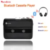 Jogador Bluetooth Cassette Recorder Player Portable Standalone Cassette Players Radio FM com função AutoReverse Bluetooth Player Player