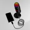 Microfoons USB condensor Microfoon Professionele opnamestreaming met RGB Light Desktop Podcast Microfoon voor computer laptop