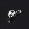 Pendanthalsband Sportprodukt Fotboll Halsband Rostfritt stålkedja Halsband Fotboll Boy Gift Necklace240408