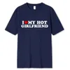 Vintage komik, kız arkadaşımın erkek arkadaşım tişört çift grafik tişört erkek erkek arkadaşları pamuk gündelik spor sokak kıyafetleri 240328 seviyorum