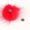 Scurpor 24pcs / boîte 3D MURD BALL PLUSH FLUFFY POUR LES DÉCORATIONS DE Nail Art détachable coloré 2,7 * 2,7 cm Soft Hairball Kawaii Manucure