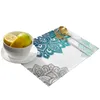 Table Mats Mandala Modèle Gradient Placemat pour la restauration Vole de table 4 / 6pcs Cuisine Plat Pad Counter Top Home Decoration