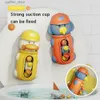 Baby Bath Toys Baby Bath Toys Cute Elephant Children Dusch Bath Toy Cartoon Waterwheel Bathing Sucker Bathtub Water Spray Spelet Set för barn L48