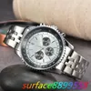 2024 New Mens Watch Quartz Luxury Navitimer B01 MARCHE CHRONOGRAPHIE CEINTROLE ACIER STRAP HAUTE QUALITÉEM