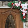 装飾花のクリスマスドアコーナーフレーム2024フロントレタンの装飾窓店の装飾