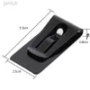 Money Clips Hoogwaardige roestvrijstalen geld Clips Metaal Bill Clamp Mini Slim Pocket Credit Card Folder For Men Gifts 240408