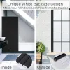 Leathercraft Static Cling Total Blackout Privacy Window Film Cover 100% Light Blocking No Lim Black Window Tint for Home Room Darking