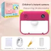 Connecteurs Appareil photo pour enfants Caméra à imprimé instantané pour les enfants 1080p HD vidéo photo appareil photo jouets avec carte de 32 Go