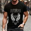 Heren t shirts modekwaliteit t-shirts zomer casual straat korte mouw kleding tee tops o-neck wing rhinestone skateboard t-shirt y2k