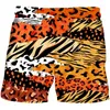 Мужские шорты 2024 летние мужчины модная винтажная леопардовая одежда для печати мальчики Дети повседневные гавайские каникулы мужской пляж Стильный пляж