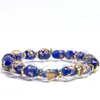 Strand Art Glass Bead Bracelets для женщин 10 -миллиметровый каменный каменный цвет глазурь Рейки браслет богатства мужчины энергия Удачи медицинские украшения