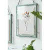 Frames Rustic Metal Picture Frame Double Side Glass Po Wall Hanging