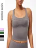 L028 All in One Cup Yoga Outfits Dames039S Tanktop Sport Bra Dames ondergoed Gevotte hardloop Fitness Casual oefening Vest GY4326040