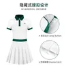 PGM Golf Womens Dress Set Summer Slim Fit Skirt Sports Girl Pleated Skirt With Anti-light Shorts Breathable Versatile 240326