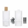 30 ml 50 ml klare Glassprayflasche Gefrierter Quadratglas Parfüm Flasche Kosmetische Verpackungsflaschen Flaschenfläschchen