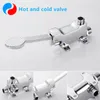 Bathroom Sink Faucets Valve Basin Faucet Floor Foot Pedal Control Switch Copper And Cold Water For Kitchen El Tap