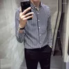 Men's Dress Shirts Long Sleeved Classic Style Fashionable Shirt Trendy Cotton Top Casual Handsome Brand Lifting