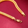 Enkelbanden brede 6 mm Cubaanse linkketen Goud kleur Anklet dikke enkelarmband voor vrouwelijke mannen waterdichte enkelbanden