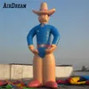 3/4/6/8 meter jätteuppblåsbar cowboy, 10/26 fot lång gummibåtar cowboy tecknad karaktär maskot för utomhusreklam