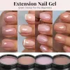 Kits MSHARE Nude Pink Nail Kit/3PC for Nails Extension LED/UV Hard Gel Nail Art Strengthen Manicure Set Nail Forms Brush