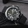 الرجال الفاخرين يشاهدون Avenger Quartz Endurance Pro Designer Watch Chronograph Montre عدة ألوان مطاطية معصم الرسغ الرسمي SB048