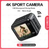 Fuktare Cerastes Mini 4K/60fps Go HD Action Camera Pro 16MP WiFi 145 ° 10m Body Waterproof Helmet Video Recording Cameras Sport DV Cam