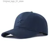 Ball Caps Mens Summer High Quality Cotton Large Baseball Hat Mens Cool Hip Hop Button Hat Dad Casual Sun Hat 56-61cm 62-68cm Q240408