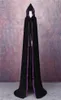 Velvet Black and Purple Wedding Outdoor Cape Capes Coat Princess Wedding Châous pour accessoires de mariage Cloak de mariage5072930