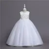 Pretty White Pink Blue Jewel Girl Girl's Birthday/Party Dresses Girl's Pageant Dresses Flower Girl Dresses Girls Overyda