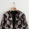 Giacche da donna Zach Ailsa 2024 Prodotto primaverile Casualmente Versatile Round Neck Decoration Open Cardigan Coat Short