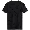 Pure cotton men's T-shirt cactus plant velvet printed short sleeved T-shirt men's 2024 summer new loose fashion brand top