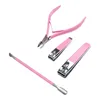 Boîtes de rangement 4pcs / ensemble Multicolor OEM Manucure Set Professional Nail Elippers Kit Beauty Tools Tools Sharp Inneildless Steel Femmes