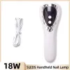 Trockner 18W LED -Handheldnagel Lampe UV LED -Lampe für Nägel aufladbarer Nagel Trockner Nicht -Schwarz -Hand für Gelnägel Tragbarkeit Nagelkunstwerkzeug