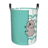 Tvättpåsar kawaii klamrar sig koala björnkorg hopfällbar stor klädförvaring bin baby hamper