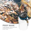 Lådor som räknar spargris Bank Hucket Shaped Saving Pot With Lock Coins Digital Display räknar pengar Intelligent lagring