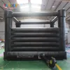 15x15ft 4.5x4.5m Outdoor opblaasbare bruiloft Bouncer Black Jumper Bouncy Castle voor Halloween Party, Black Wedding Bouncy Castle Bounce House for Party