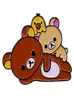 Sevimli çizgi film ayı Brown Bear Bebek Ayı Broş Metal Rozet Aksesuar Hediyesi Pin6716037
