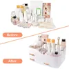 Cajas de almacenamiento Organizador cosmético duradero y duradero para un fácil acceso al maquillaje conveniente organizador práctico cosméticos