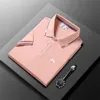 2024 JLindeberg Golf Brand Men Business Casual Polo Kort ärm T-shirt Summer Bekväm och andningsbar Street Top 240408