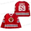 Herr t-shirts Ice Hockey Jersey Letterkenny Irish 69 Shoresy Sewing broderi utomhus sportkläder tröjor högkvalitativa röda vita 2023 Ny T240408