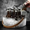 Ponts de glace de bière portables en acrylique seau de godet de ranget de fruits