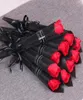 200pcs Pojedynczy łodyga sztuczna róża romantyczna walentynkowa przyjęcie urodzinowe