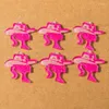 Charms 10pcs Pretty Girls Hat Hat Sunglasses Love Heart Pingents for Jewelry Fazendo Brincos de Natal Colar Diy Craft Supplies