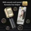 Microphones rétro microphone classique de style rétro condenseur karaoke bluetooth microphone portable microphone